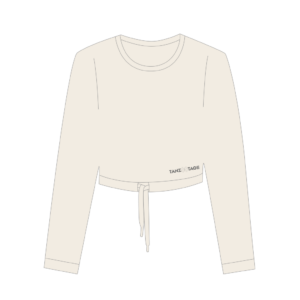 schwarzes Cropped-Shirt mit Tanztage-Logo